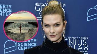 Richtig rund: Schwangere Karlie Kloss teilt Foto vom Strand