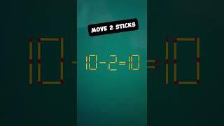 Move 2 sticks #puzzle #math #quiz