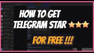 HOW TO GET TELEGRAM STAR FOR FREE