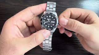 Механічний годинник ORIENT Mako II FAA02004B9 з автопідзводом водонепроникний на металевому браслеті