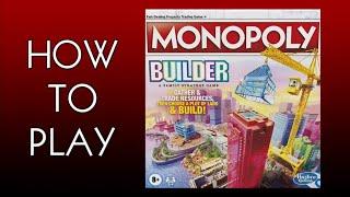 How To Play Monopoly Builder Board Game (Hasbro 2021)