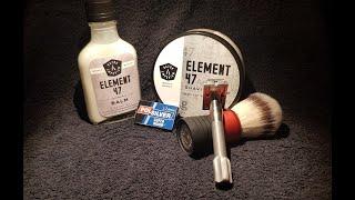 Razor Emporium Element 47 Shaving Soap -  Alpha/Bullgoose Evergoose - Yaqi Stainless Steel Razor