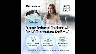 Enhance Restaurant Cleanliness with Panasonic HACCP International Certified Air Conditioner!