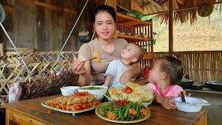 Harvest Season: Harvest Corn & Processing it to make Corn Cakes for children to eat | Fun every day