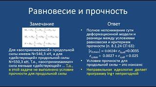 Заблуждения автора программы Ing+ при оценках правильности расчетов железобетонных конструкций