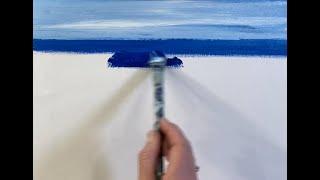 How to paint a Rugged Coastline  Easy Acrylic Painting Tutorial  Harlyn Bay Cornwall 