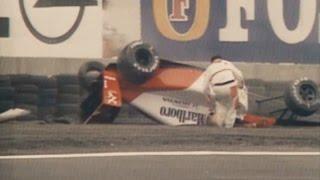 Ayrton Senna crash @ Mexico 1991