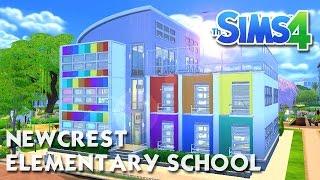 The Sims 4 -Speed Build- NEWCREST ELEMENTARY SCHOOL! (Working School)