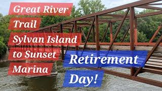 Retirement Day Ride, Sylvan Island to Sunset Park, Great River Trail!