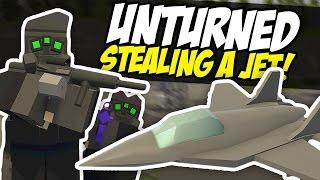 STEALING A JET - Unturned Military Base Raid (Spec Ops RP)