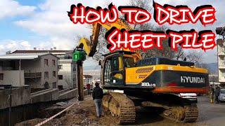 How To Drive Sheet Pile.