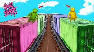 JASON and ALEX ARE FIGHTING on a TRAIN in Gang Beasts