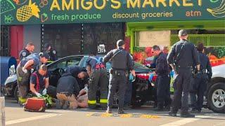 Scene Footage: Two Get Popped at Ellis and Leavenworth in San Francisco's Tenderloin Neighborhood