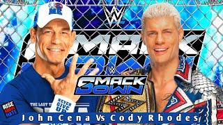 Steel Cage - John Cena Vs Cody Rhodes Full Match | WWE Championship Match | WWE SmackDown Highlights