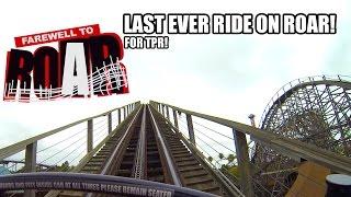 Roar Roller Coaster POV! Last Ever Ride on Roar for TPR! Six Flags Discovery Kingdom