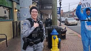 Seductive Female Cop Seeks To Keep Protesters From Being Run Over  - Shaun Porter BOONSBORO MD