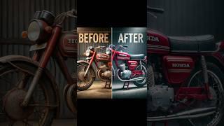 Honda 125 Restoration: From Rusted Relic to Road-Ready Classic #restoration #shorts