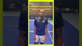 Mukund Sasikumar on his semis win at the ATP Forli Challenger