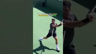 Roger Federer’s slice backhand