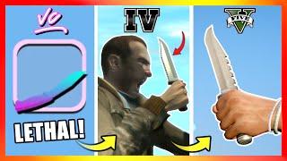 Evolution of KNIVES LOGIC in GTA Games! (2001 → 2024)