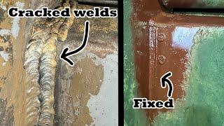 Broken weld repair job with tips 