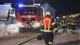 Vier Feuerwehren bei Brand im Heizraum eines Unternehmens in Molln im Einsatz