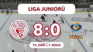 Liga juniorů, 1. kolo: HC Slavia Praha – IHC Králové Písek 8:0