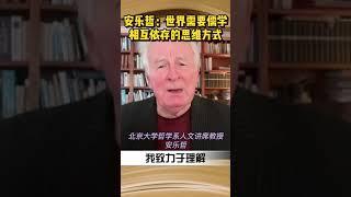 安乐哲：世界需要儒学相互依存的意识形态和思维方式 #风云对话