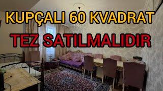 MƏQSƏD TEZ SATMAQDIR️KUPÇALI 60 KVADRAT YAŞAYIŞLI EV️                           #mulkevalqısatqısı