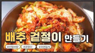 자연음식 산들바람의 배추 겉절이