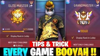 The Perfect Tips and Trick Video To Do Booyah Every Match In Solo BR Ranked | Road to Grandmaster