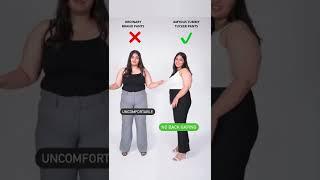 Amydus Tummy Tucker Pants vs Ordinary Brand Pants for Plus Size Women #plussize #plussizefashion