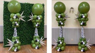 Matcha Balloon Columns Tutorial