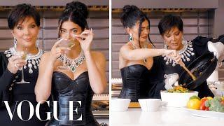 Kylie & Kris Jenner Cook Dinner Together | Vogue