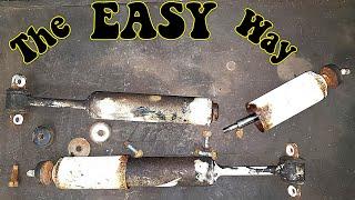 HOW TO REPLACE RUSTY CRUSTY OLD SHOCKS