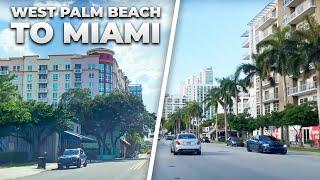 Driving from West Palm Beach to Miami in June 2022