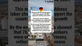 Germany will Double the number of Annual Work Visas from 1st June, 2024
