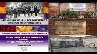 Mujeres Víctimas del Franquismo 80 Fusiladas Trece Rosas #2936Nombres Cementerio la Almudena Madrid