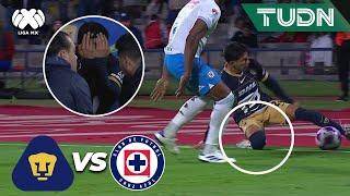 Entró de cambio y se LESIONA a los 25 segundos | Pumas 0-2 Cruz Azul | Liga Mx -AP2024 - J14 | TUDN