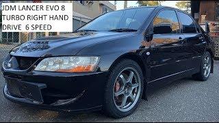 Right Hand Drive JDM Imported Lancer EVO 8 EVOLUTION VIII 6 speed Walk Around Video