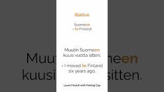 3 very common Finnish cases: inessive, illative and elative