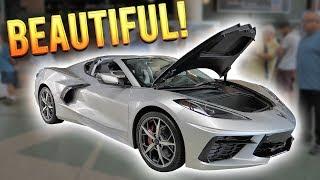 BEAUTIFUL Blade Silver 2020 Corvette C8! (UP CLOSE FIRST LOOK)