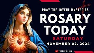 HOLY ROSARY SATURDAY ️ Rosary Today - November 02 ️ Joyful Mysteries