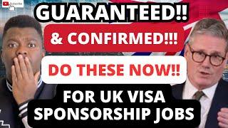 YOU WILL NOT SECURE UK VISA SPONSORSHIP ROLE IF YOU DO THESE | CONFIRMED WAYS TO LAND JOBS WITH COS