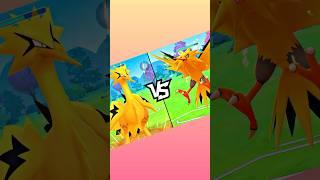 Shiny Galar Zapdos vs Kanto Zapdos #PokemonGo