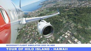 Microsoft Flight Simulator 2020 Tour Of Hilo, Hawaii Island, USA In A320 Neo - 4K HDR