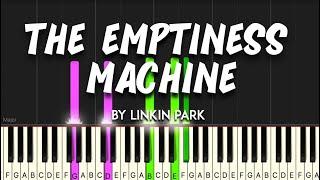 The Emptiness Machine by Linkin Park synthesia piano tutorial + sheet music & lyrics