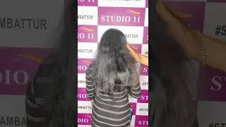 keratin treatment ️ Before and After video  Studio11 Ambattur