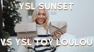 YSL Toy Loulou v YSL Sunset Bag Review - What Fits Inside Saint Laurent Toy Loulou bag & YSL Sunset