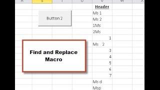 Find and Replace Macro-Excel Help by XLorate